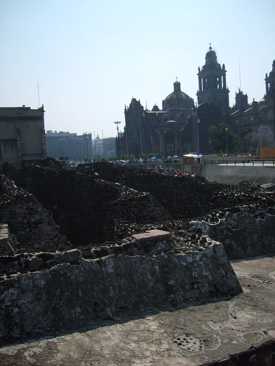 Ruinas del Templo Mayor de Tenochtitlan en Ciudad de México